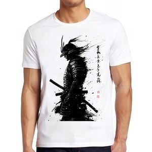 Samurai Warrior Manga Anime Meme Funny Gift Tee T Shirt